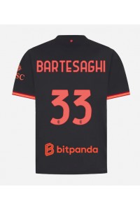 AC Milan Davide Bartesaghi #33 Jalkapallovaatteet Kolmaspaita 2026-27 Lyhythihainen